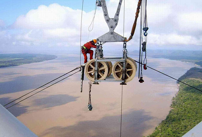 World number 1 in terms of the size of both the "cross section and span" Amazon OPGW project in Brazil